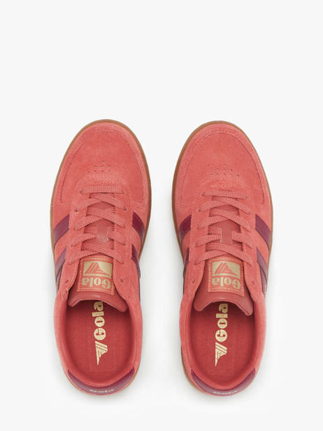 Sneakers Grandslam Uit Leder Gola Rood accessoires CLA589 ander zicht 3